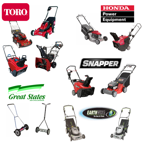 lawn mowers and snow blowers